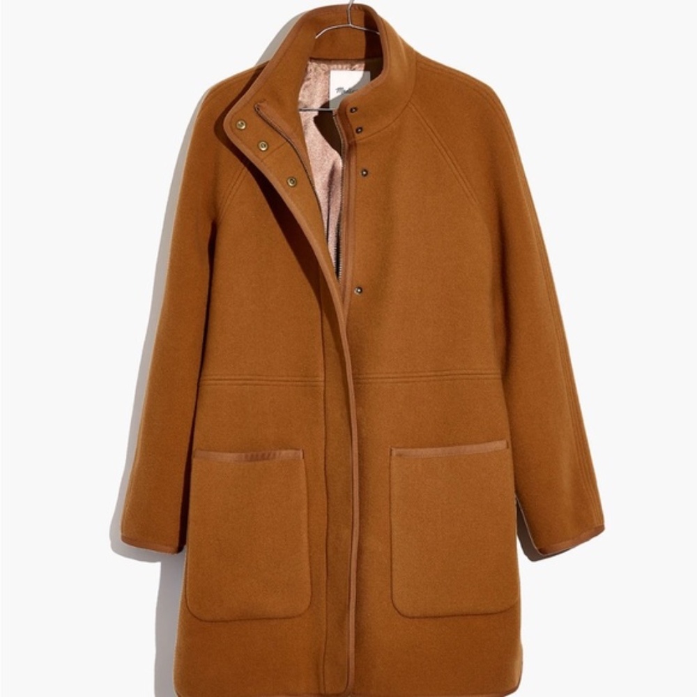 Madewell Cocoon Camel Wool Coat XS